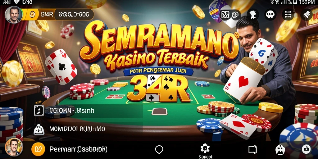 Screenshot permainan Kasino di 34R menampilkan grafis yang menarik