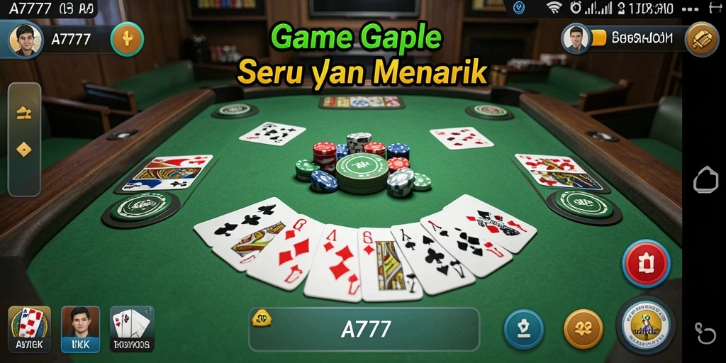 Tampilan gameplay A7777 yang seru dan menarik.