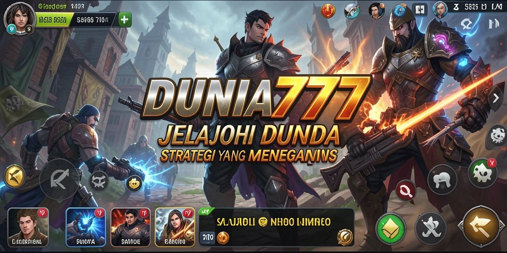 Tampilan gameplay menegangkan dalam DUNIA777 yang menggugah semangat.