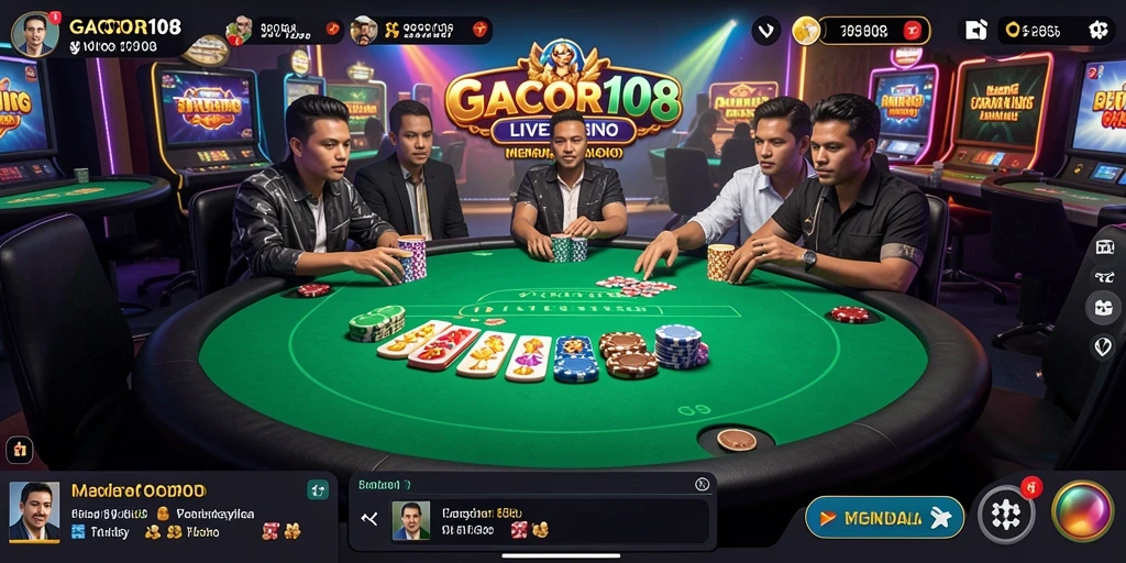 Tampilan menarik dari gameplay Live Casino di GACOR108.