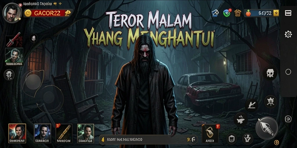 Menampilkan suasana mencekam dalam gameplay GACOR22.