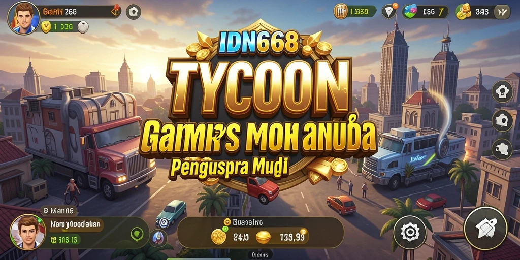 Tampilan gameplay Tycoon yang menarik di IDN668.