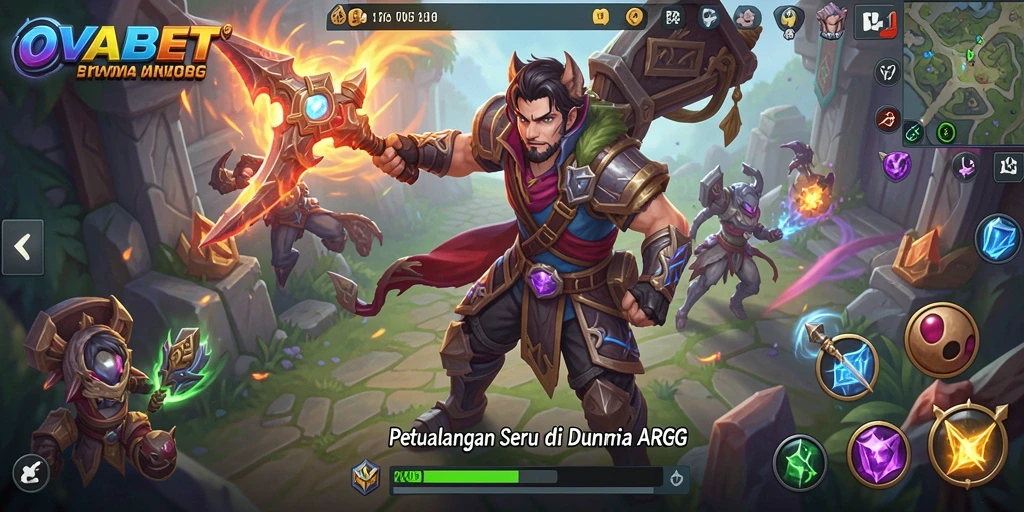 Tangkapan layar gameplay OVABET menampilkan aksi seru dalam dunia ARPG.