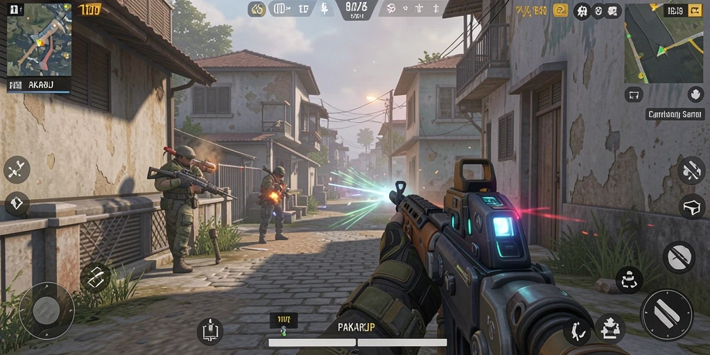 Gameplay PAKARJP yang menegangkan di arena FPS.