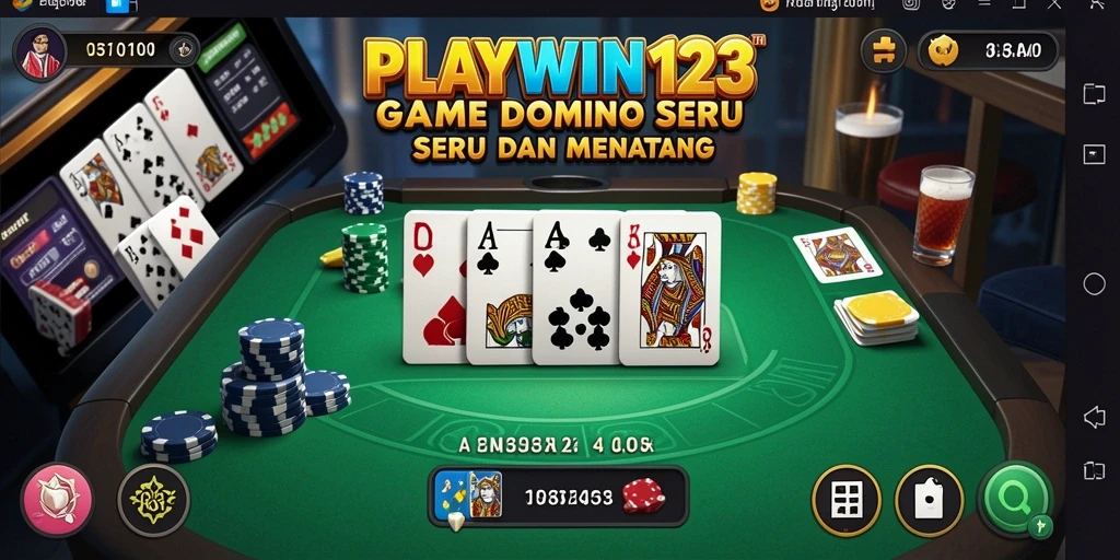 Tampilan gameplay Domino yang seru dan interaktif.