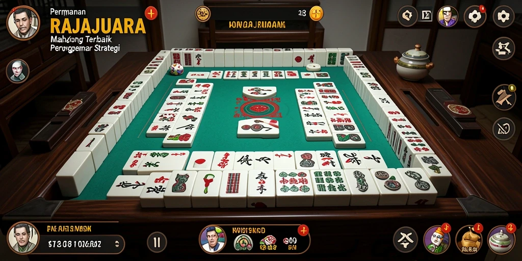 Screenshot utama RAJAJUARA menampilkan gameplay Mahjong yang mendebarkan.