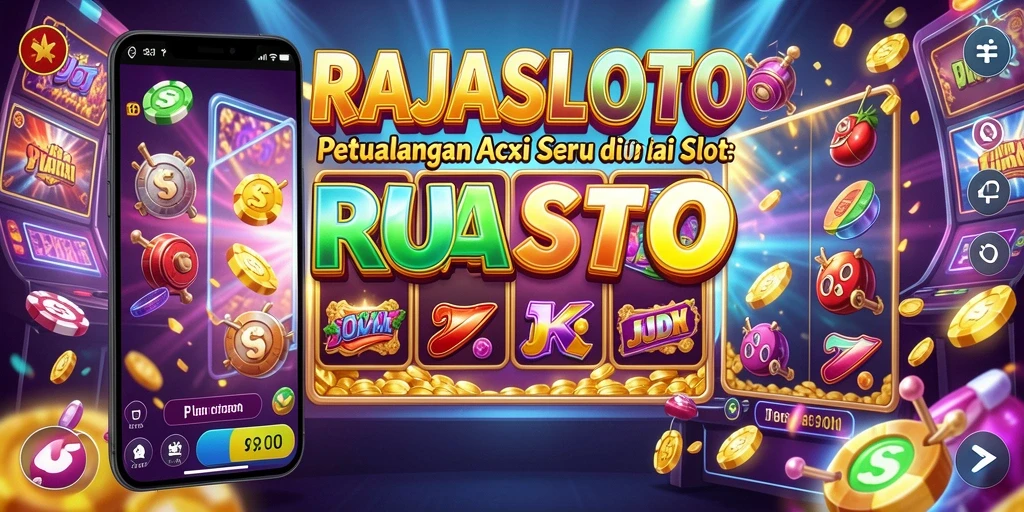 Tampilan gameplay RAJASLOTO yang mendebarkan dan penuh aksi.