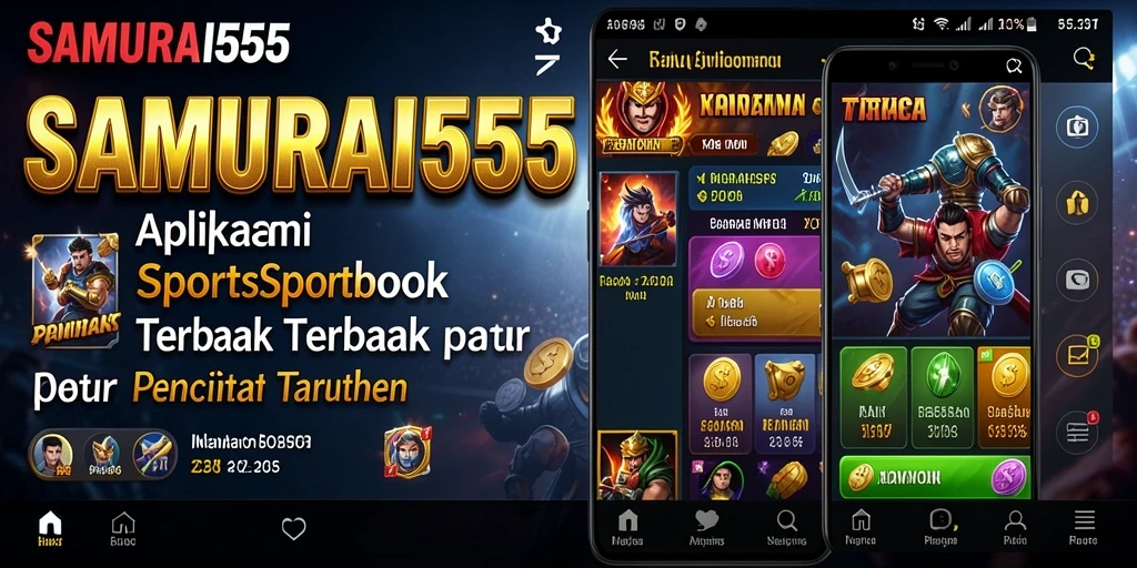 Screenshot utama SAMURAI555 menampilkan antarmuka taruhan olahraga yang intuitif.