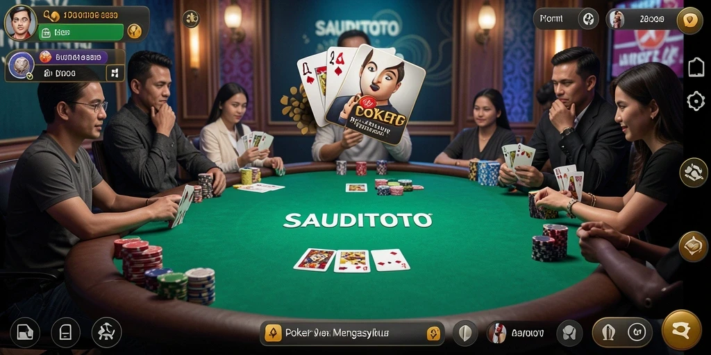Screenshot gameplay SAUDITOTO yang menampilkan aksi seru Poker.