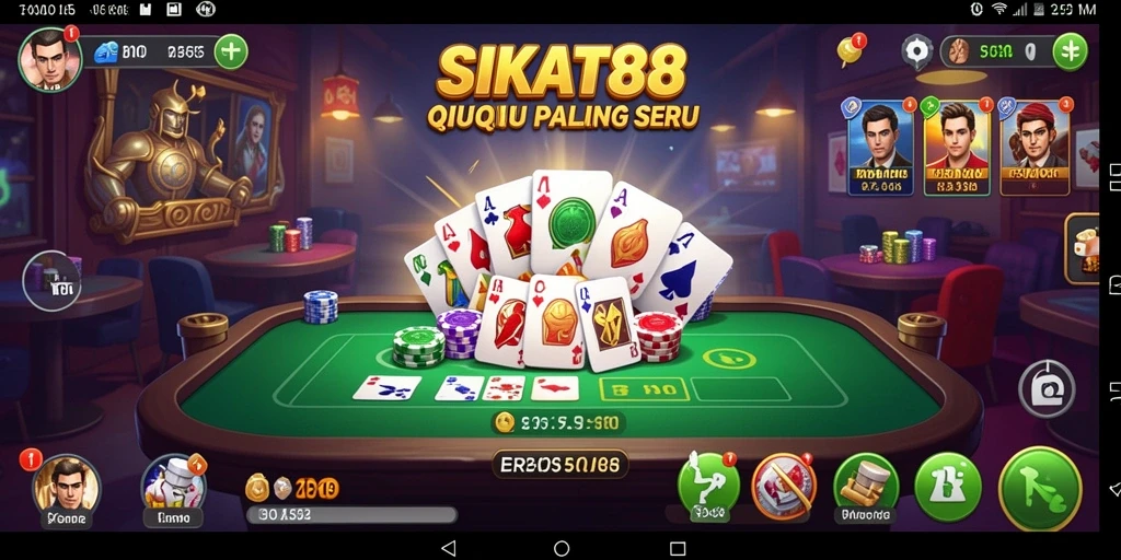 Tampilan gameplay QiuQiu yang mendebarkan dari SIKAT88.
