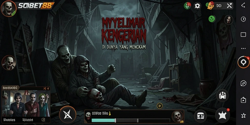 Screenshot gameplay yang menampilkan suasana Horror menegangkan.