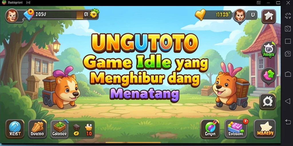 Gameplay UNGUTOTO yang menampilkan mekanisme Idle yang menarik.